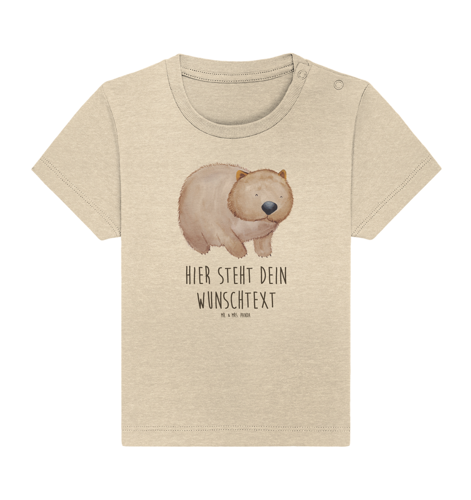 Personalisiertes Baby Shirt Wombat Personalisiertes Baby T-Shirt, Personalisiertes Jungen Baby T-Shirt, Personalisiertes Mädchen Baby T-Shirt, Personalisiertes Shirt, Tiermotive, Gute Laune, lustige Sprüche, Tiere, Wombat, Das Leben ist schön, Motivation, Spruch, Australien