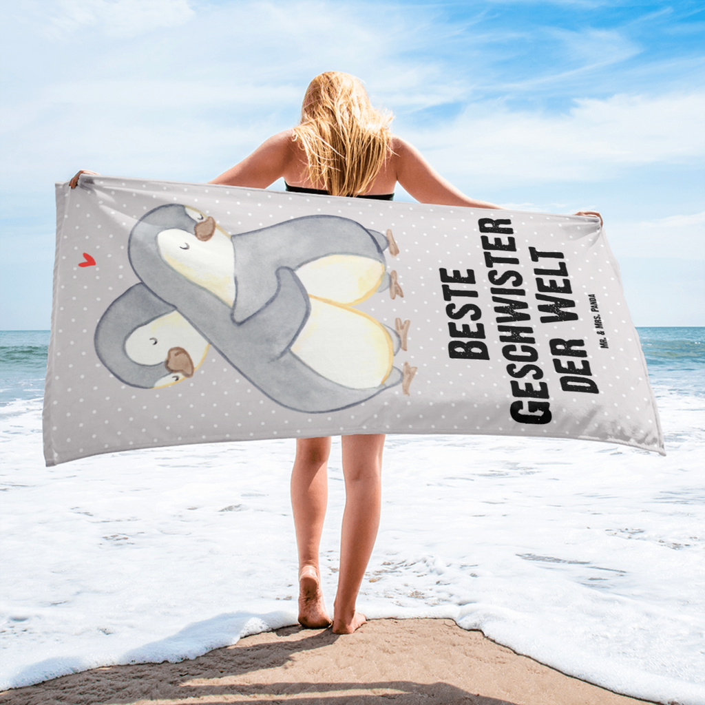 XL Badehandtuch Pinguin Beste Geschwister der Welt Handtuch, Badetuch, Duschtuch, Strandtuch, Saunatuch, für, Dankeschön, Geschenk, Schenken, Geburtstag, Geburtstagsgeschenk, Geschenkidee, Danke, Bedanken, Mitbringsel, Freude machen, Geschenktipp, Geschwister, Geschwisterchen, Bruder, Schwester, Schwestern, Brüder, Familie, Nachwuchs