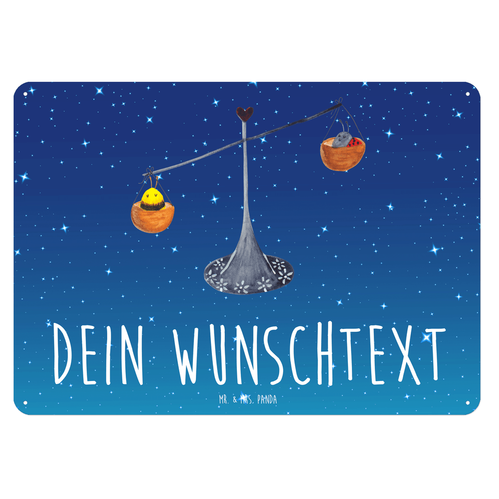 Personalisiertes Blechschild Sternzeichen Waage Blechschild, Metallschild, Geschenk Schild, Schild, Magnet-Metall-Schild, Deko Schild, Wandschild, Wand-Dekoration, Türschild, Tierkreiszeichen, Sternzeichen, Horoskop, Astrologie, Aszendent, Waage, Waage Geschenk, Waage Sternzeichen, Geschenk Oktober, Geschenk September, Geburtstag Oktober, Geburtstag September, Gleichgewicht, Marienkäfer, Hummel, Biene