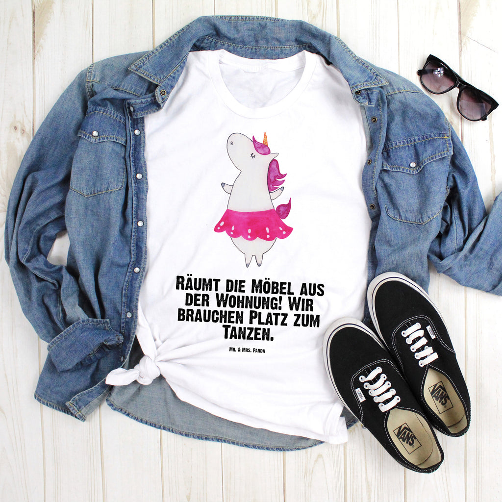 T-Shirt Standard Einhorn Ballerina T-Shirt, Shirt, Tshirt, Lustiges T-Shirt, T-Shirt mit Spruch, Party, Junggesellenabschied, Jubiläum, Geburstag, Herrn, Damen, Männer, Frauen, Schlafshirt, Nachthemd, Sprüche, Einhorn, Einhörner, Einhorn Deko, Pegasus, Unicorn, Tanzen, Ballerina, Wohnung, Spaß, Feiern, Geburtstag, Tänzerin, Lebenslust, Lebensfreude