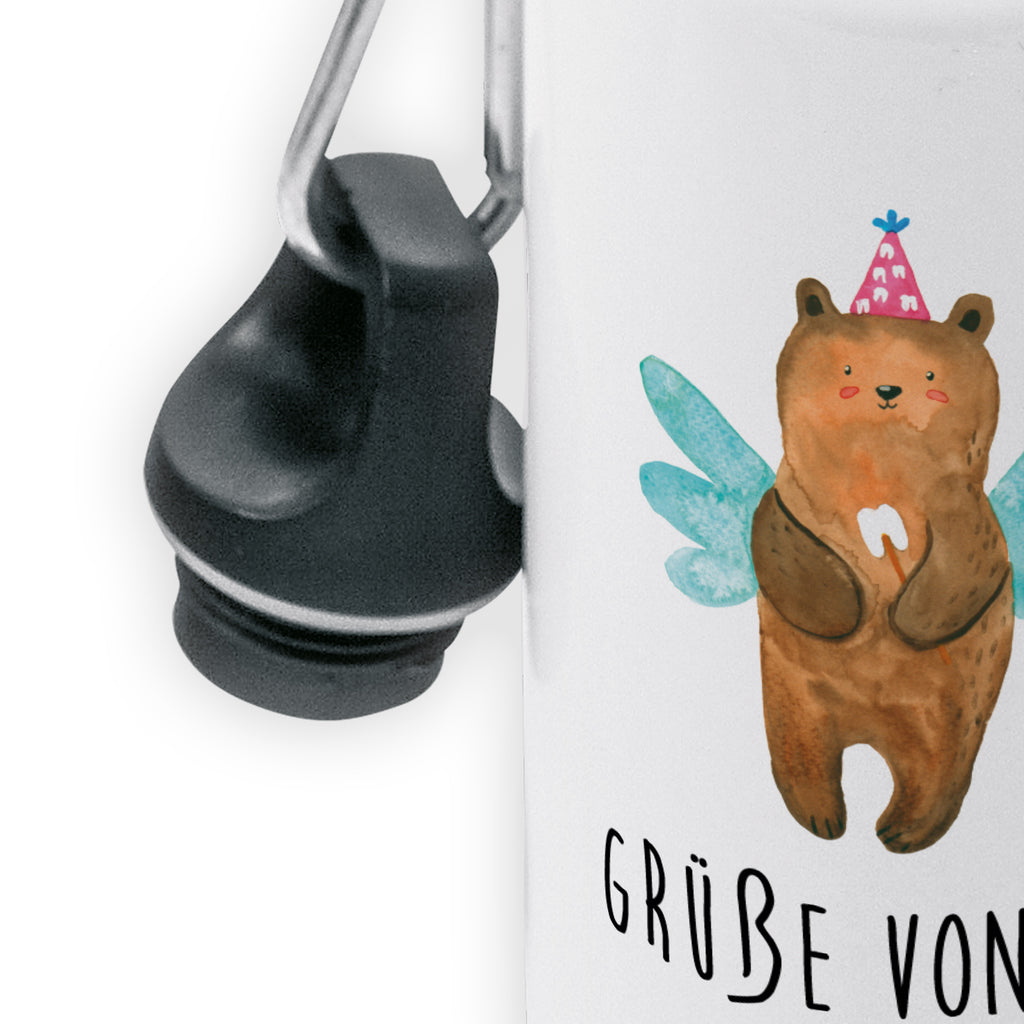 Kindertrinkflasche Zahnfee Bär Kindertrinkflasche, Kinder Trinkflasche, Trinkflasche, Flasche, Kinderflasche, Kinder, Kids, Kindergarten Flasche, Grundschule, Jungs, Mädchen, Bär, Teddy, Teddybär, Zahnfee, Fee, Milchzahn, Erster Zahn