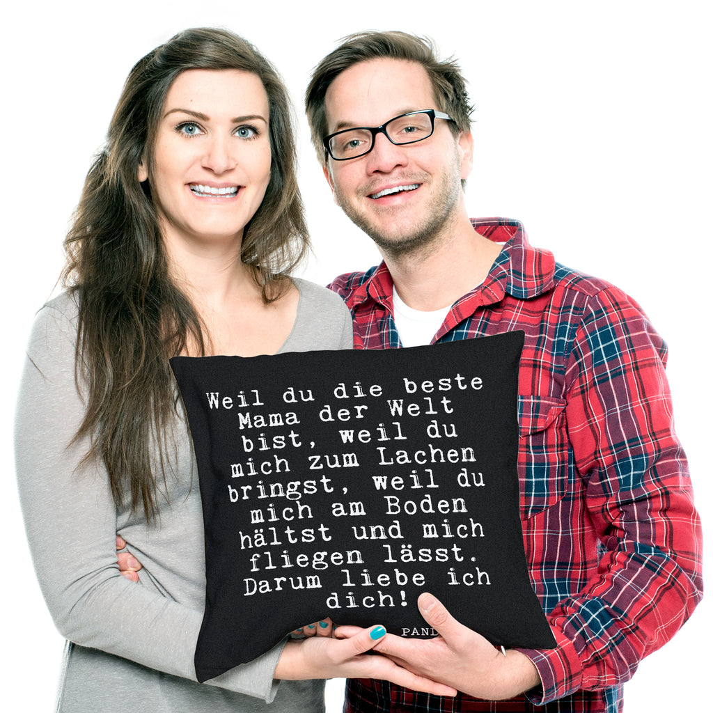 40x40 Kissen Fun Talk Weil du die beste Mama der Welt bist, weil du mich zum Lachen bringst, weil du mich am Boden hältst und mich fliegen lässt. Darum liebe ich dich! Kissenhülle, Kopfkissen, Sofakissen, Dekokissen, Motivkissen, sofakissen, sitzkissen, Kissen, Kissenbezüge, Kissenbezug 40x40, Kissen 40x40, Kissenhülle 40x40, Zierkissen, Couchkissen, Dekokissen Sofa, Sofakissen 40x40, Dekokissen 40x40, Kopfkissen 40x40, Kissen 40x40 Waschbar, Spruch, Sprüche, lustige Sprüche, Weisheiten, Zitate, Spruch Geschenke, Glizer Spruch Sprüche Weisheiten Zitate Lustig Weisheit Worte