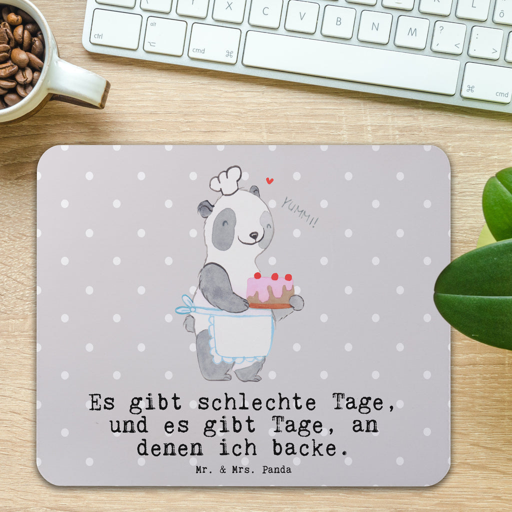 Mauspad Panda Backen Tage Mousepad, Computer zubehör, Büroausstattung, PC Zubehör, Arbeitszimmer, Mauspad, Einzigartiges Mauspad, Designer Mauspad, Mausunterlage, Mauspad Büro, Geschenk, Sport, Sportart, Hobby, Schenken, Danke, Dankeschön, Auszeichnung, Gewinn, Sportler, backen, Hobbybäcker, Kuchen backen