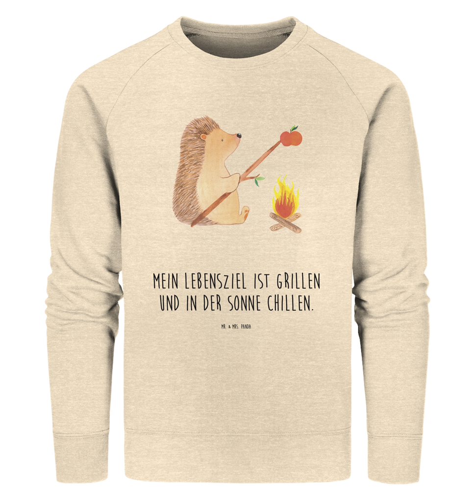 Organic Pullover Igel grillt Pullover, Pullover Männer, Pullover Frauen, Sweatshirt, Sweatshirt Männer, Sweatshirt Frauen, Unisex, Tiermotive, Gute Laune, lustige Sprüche, Tiere, Igel, Grillen, Ziele, Motivation, arbeitslos, Sinn des Lebens, Spruch