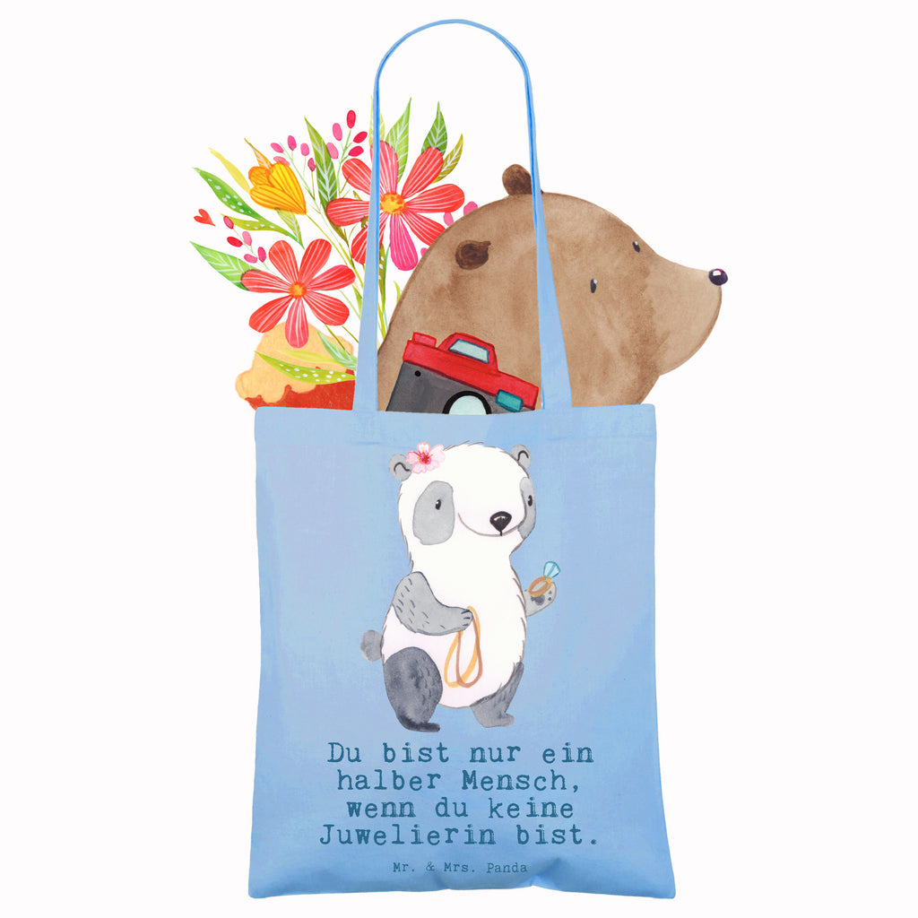 Tragetasche Juwelierin mit Herz Beuteltasche, Beutel, Einkaufstasche, Jutebeutel, Stoffbeutel, Tasche, Shopper, Umhängetasche, Strandtasche, Schultertasche, Stofftasche, Tragetasche, Badetasche, Jutetasche, Einkaufstüte, Laptoptasche, Beruf, Ausbildung, Jubiläum, Abschied, Rente, Kollege, Kollegin, Geschenk, Schenken, Arbeitskollege, Mitarbeiter, Firma, Danke, Dankeschön, Juwelierin, Goldschmiedin, Schmuckwarenhändlerin, Schmuckgeschäft, Eröffnung