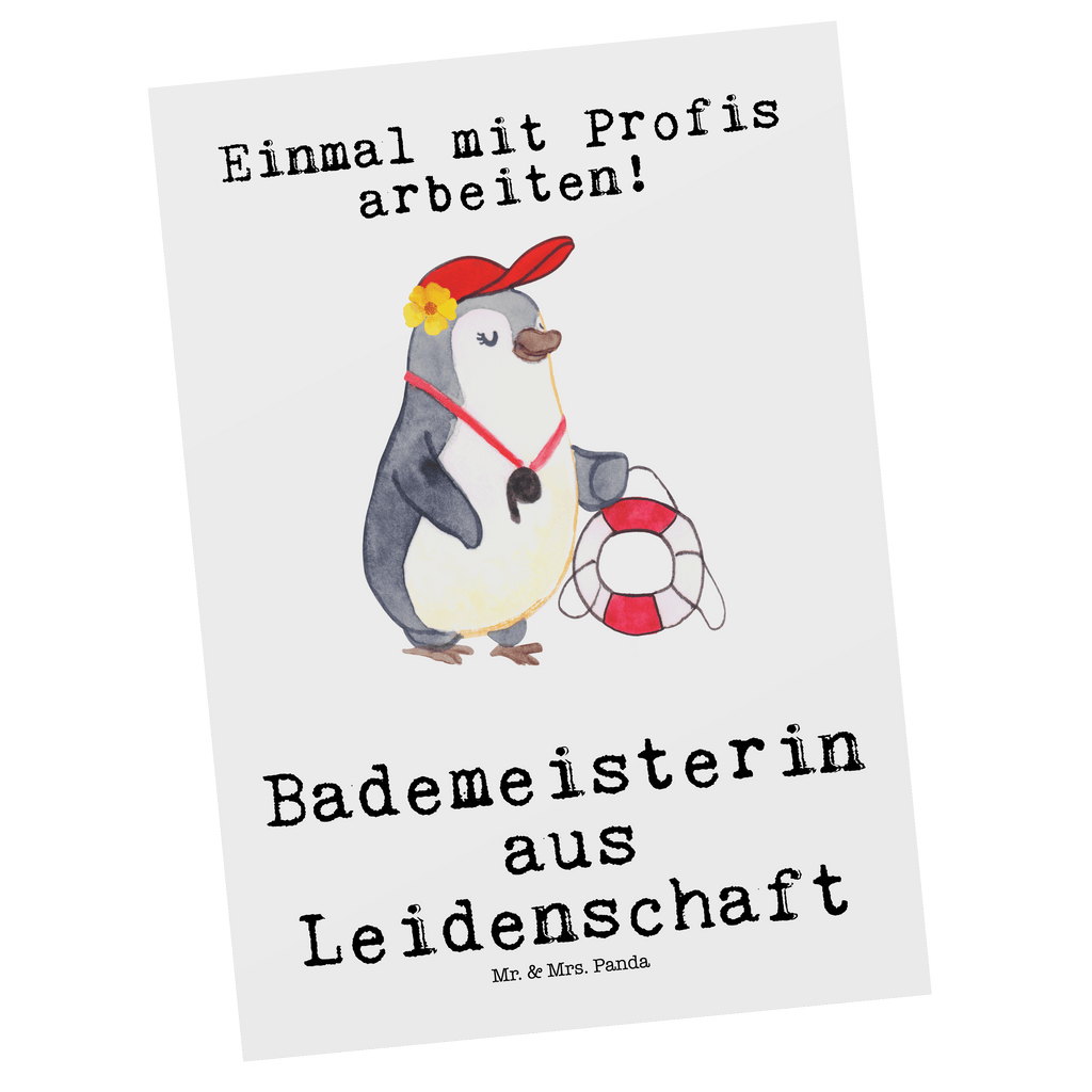 Postkarte Bademeisterin aus Leidenschaft Postkarte, Karte, Geschenkkarte, Grußkarte, Einladung, Ansichtskarte, Geburtstagskarte, Einladungskarte, Dankeskarte, Ansichtskarten, Einladung Geburtstag, Einladungskarten Geburtstag, Beruf, Ausbildung, Jubiläum, Abschied, Rente, Kollege, Kollegin, Geschenk, Schenken, Arbeitskollege, Mitarbeiter, Firma, Danke, Dankeschön, Bademeisterin, Rettungsschwimmerin, Schwimmmeisterin, Schwimmbad, Freibad, Badeanstalt, Schwimmverein, Schwimmschule