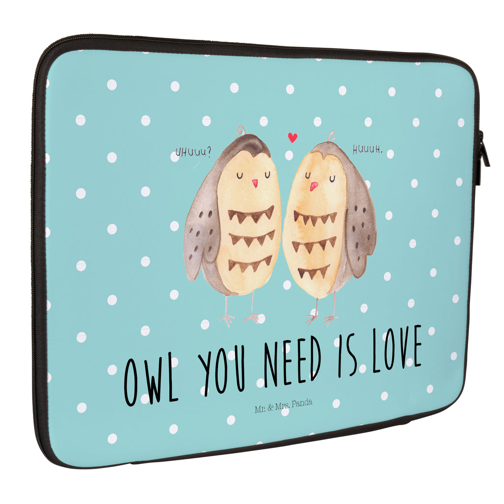 Notebook Tasche Eule Liebe Notebook Tasche, Laptop, Computertasche, Tasche, Notebook-Tasche, Notebook-Reisehülle, Notebook Schutz, Eule, Eule Deko, Liebe, Hochzeit Spruch, Owl, All you need is love, Liebe Spruch, Freundin Geschenk, Freund, Wortspiel lustig