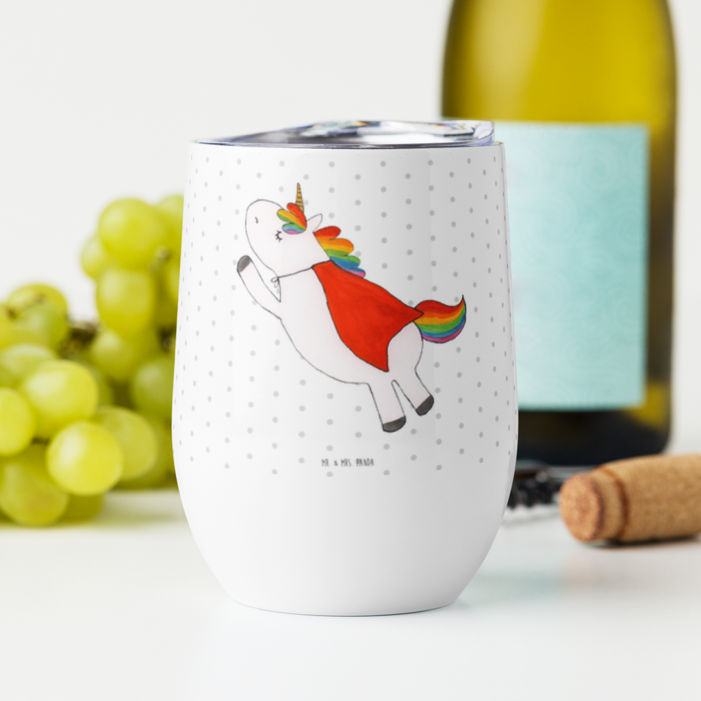 Weinbecher Einhorn Super Weinbecher, Glühwein Becher, Heißgetränke, Trinkbecher, Weinkelch, Weingläser, hochwertiger Weinbecher, Weinbecher Reisen, Weinbecher unterwegs, Thermobecher, Glühweinbecher, Einhorn, Einhörner, Einhorn Deko, Pegasus, Unicorn, Traummann, Superheld, Held, Freundin, Geschenk, Girl, Mädchen