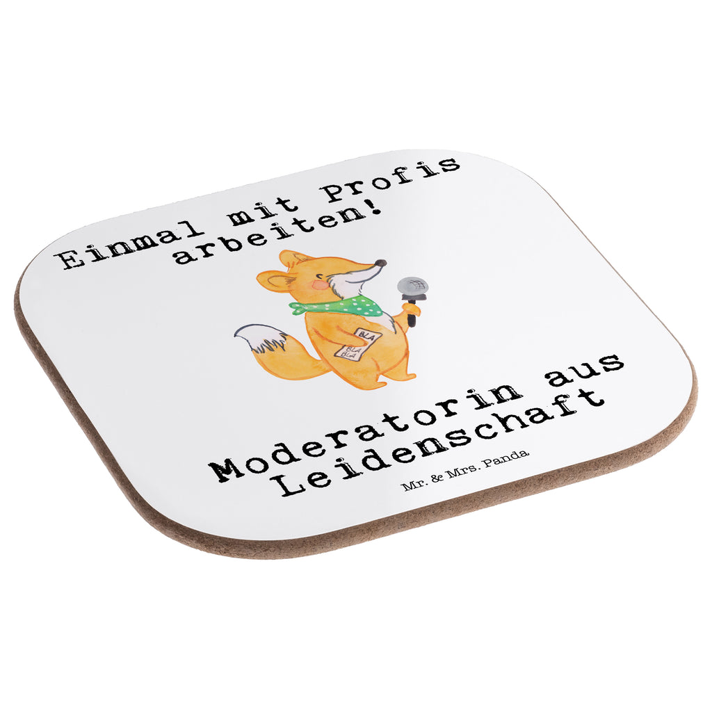 Quadratische Untersetzer Moderatorin aus Leidenschaft Untersetzer, Bierdeckel, Glasuntersetzer, Untersetzer Gläser, Getränkeuntersetzer, Untersetzer aus Holz, Untersetzer für Gläser, Korkuntersetzer, Untersetzer Holz, Holzuntersetzer, Tassen Untersetzer, Untersetzer Design, Beruf, Ausbildung, Jubiläum, Abschied, Rente, Kollege, Kollegin, Geschenk, Schenken, Arbeitskollege, Mitarbeiter, Firma, Danke, Dankeschön