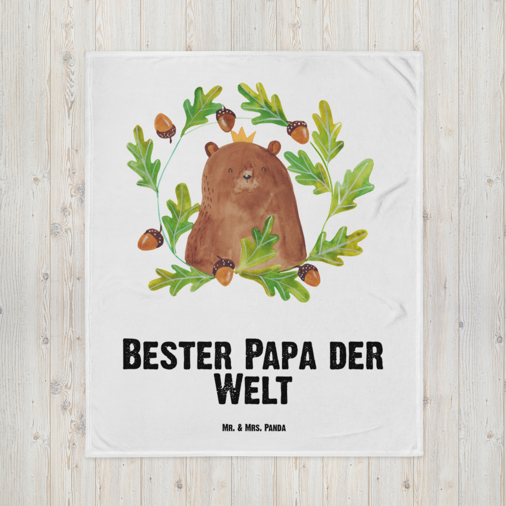 Babydecke Bär König Babydecke, Babygeschenk, Geschenk Geburt, Babyecke Kuscheldecke, Krabbeldecke, Bär, Teddy, Teddybär, Papa, Papa Bär, bester Vater, bester Papa, weltbester Papa, Vatertag, Vater, Dad, Daddy, Papi