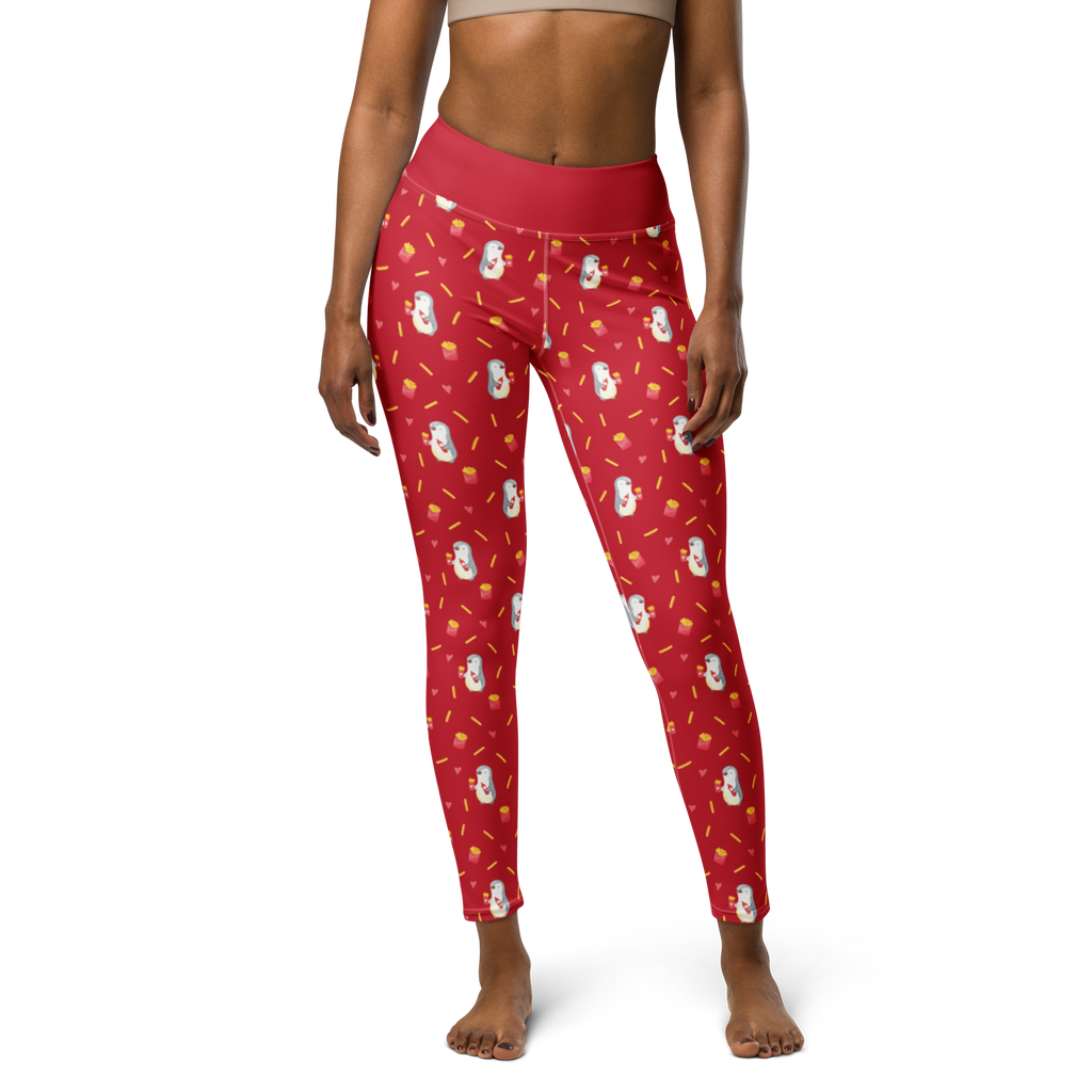 Yogahose Pinguin Pommes Muster Yogapants, Yogaleggings, Yogaleggins, Yogahose Damen, Yogahose, Frauen, Yogahose Mädchen, Yogahose Kinder, Yogahose Herren, Yogahose Männer, Liebe, Partner, Freund, Freundin, Ehemann, Ehefrau, Heiraten, Verlobung, Heiratsantrag, Liebesgeschenk, Jahrestag, Hocheitstag, Valentinstag, Geschenk für Frauen, Hochzeitstag, Mitbringsel, Geschenk für Freundin, Geschenk für Partner, Liebesbeweis, für Männer, für Ehemann