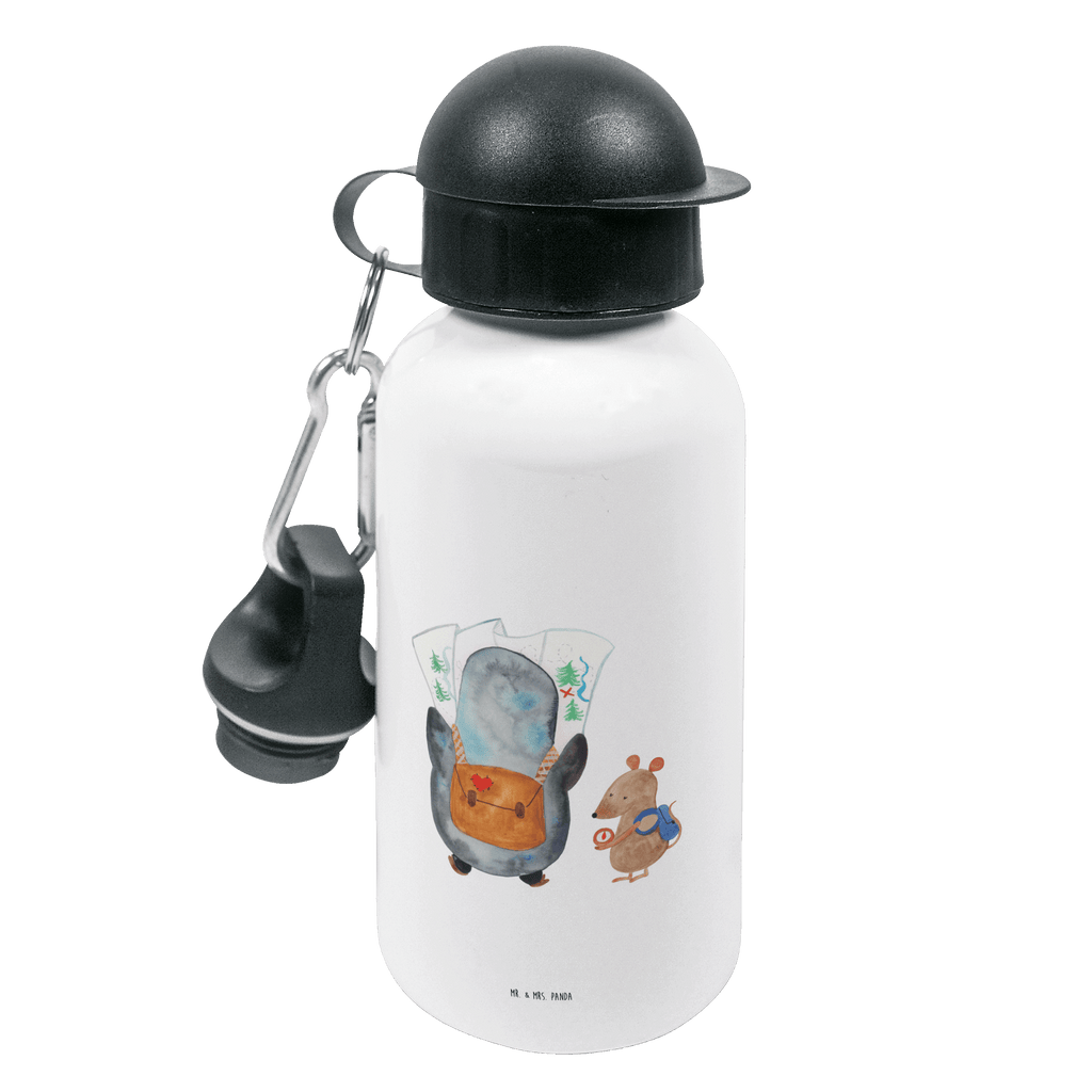 Kindertrinkflasche Pinguin & Maus Wanderer Kindertrinkflasche, Kinder Trinkflasche, Trinkflasche, Flasche, Kinderflasche, Kinder, Kids, Kindergarten Flasche, Grundschule, Jungs, Mädchen, Pinguin, Pinguine, Abenteurer, Abenteuer, Roadtrip, Ausflug, Wanderlust, wandern