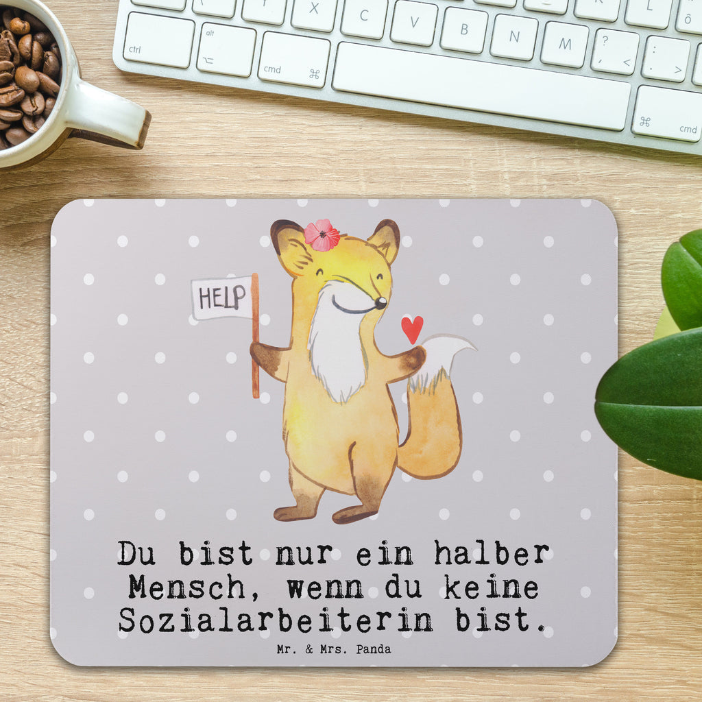 Mauspad Sozialarbeiterin mit Herz Mousepad, Computer zubehör, Büroausstattung, PC Zubehör, Arbeitszimmer, Mauspad, Einzigartiges Mauspad, Designer Mauspad, Mausunterlage, Mauspad Büro, Beruf, Ausbildung, Jubiläum, Abschied, Rente, Kollege, Kollegin, Geschenk, Schenken, Arbeitskollege, Mitarbeiter, Firma, Danke, Dankeschön