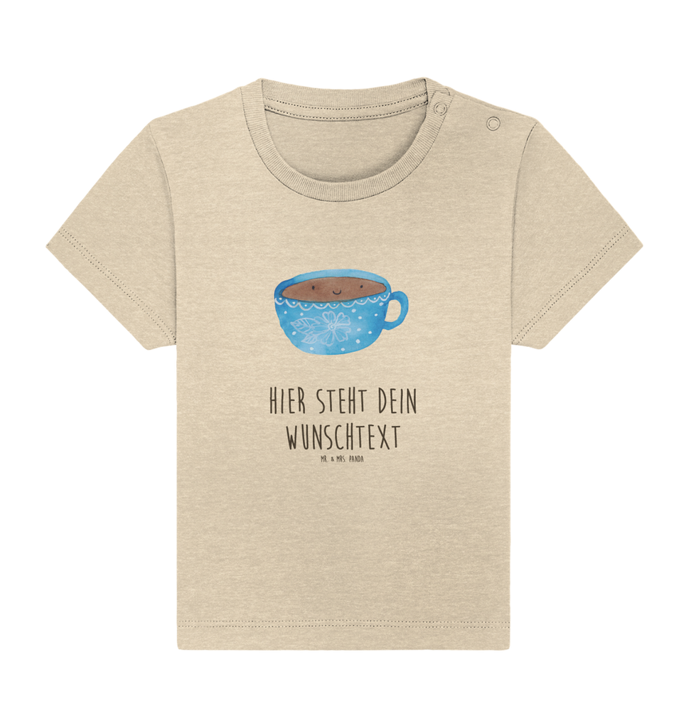 Personalisiertes Baby Shirt Kaffee Tasse Personalisiertes Baby T-Shirt, Personalisiertes Jungen Baby T-Shirt, Personalisiertes Mädchen Baby T-Shirt, Personalisiertes Shirt, Tiermotive, Gute Laune, lustige Sprüche, Tiere, Kaffee, Tasse, Liebe, Geschmack, Genuss, Glücklich