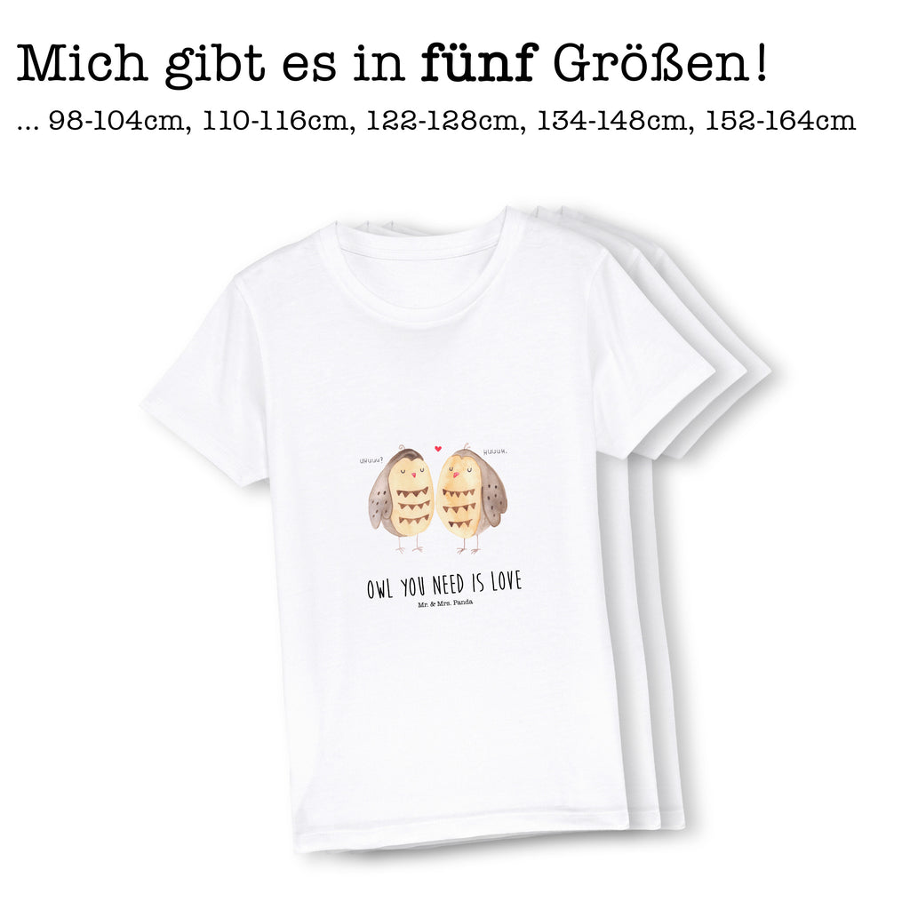 Organic Kinder T-Shirt Eulen Liebe Kinder T-Shirt, Kinder T-Shirt Mädchen, Kinder T-Shirt Jungen, Eule, Eule Deko, Liebe, Hochzeit Spruch, Owl, All you need is love, Liebe Spruch, Freundin Geschenk, Freund, Wortspiel lustig