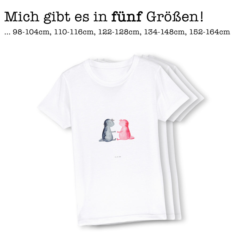 Organic Kinder T-Shirt Axolotl Liebe Kinder T-Shirt, Kinder T-Shirt Mädchen, Kinder T-Shirt Jungen, Axolotl, Molch, Axolot, Schwanzlurch, Lurch, Lurche, Liebe, große Liebe, Liebesbeweis, Freund, Verlobter, Ehemann, Jahrestag, Valentinstag