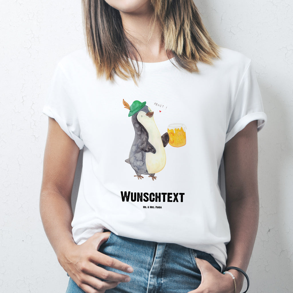 Personalisiertes T-Shirt Pinguin Bier T-Shirt Personalisiert, T-Shirt mit Namen, T-Shirt mit Aufruck, Männer, Frauen, Pinguin, Pinguine, Bier, Oktoberfest