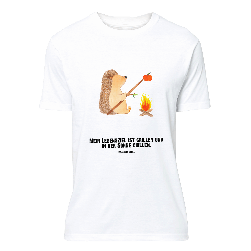 Personalisiertes T-Shirt Igel grillt T-Shirt Personalisiert, T-Shirt mit Namen, T-Shirt mit Aufruck, Männer, Frauen, Wunschtext, Bedrucken, Tiermotive, Gute Laune, lustige Sprüche, Tiere, Igel, Grillen, Ziele, Motivation, arbeitslos, Sinn des Lebens, Spruch