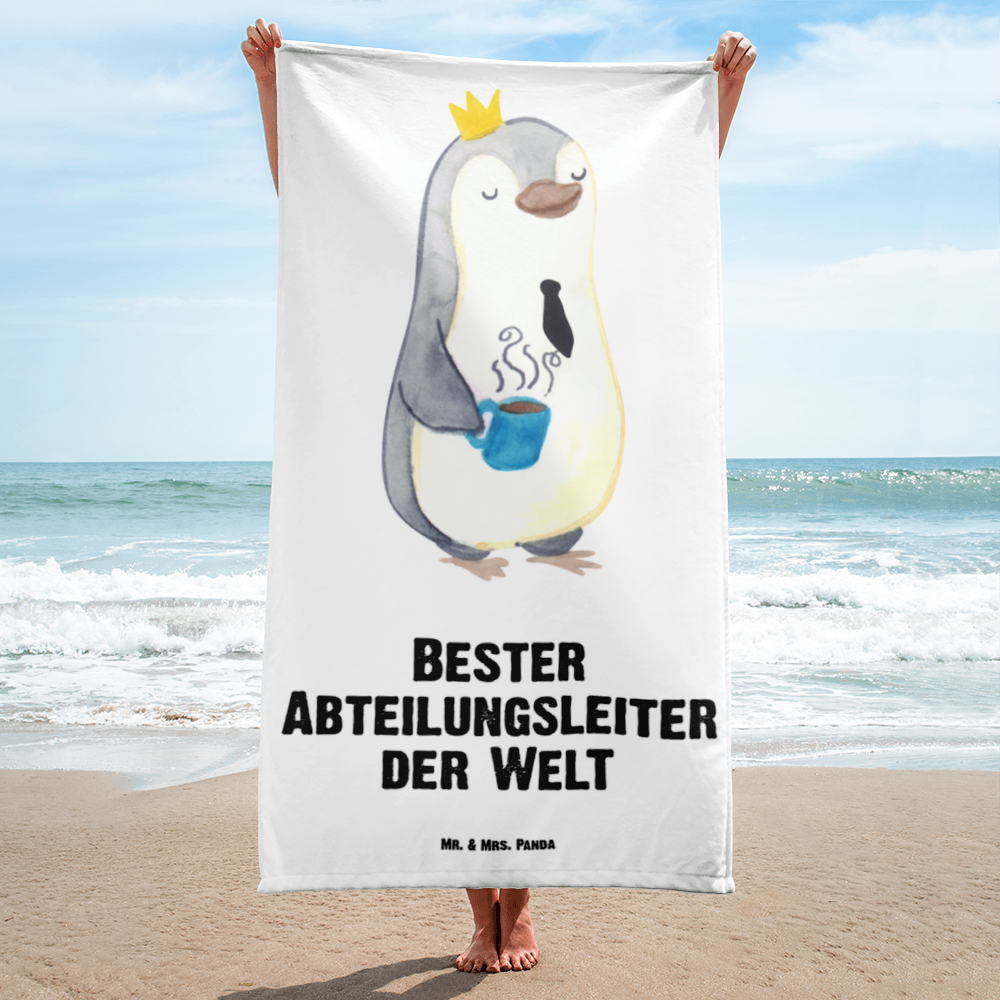 XL Badehandtuch Pinguin Bester Abteilungsleiter der Welt Handtuch, Badetuch, Duschtuch, Strandtuch, Saunatuch, für, Dankeschön, Geschenk, Schenken, Geburtstag, Geburtstagsgeschenk, Geschenkidee, Danke, Bedanken, Mitbringsel, Freude machen, Geschenktipp, Abteilungsleiter, Leiter, Geschäftsführer, Vorgesetzter, Kollege, Arbeit, Büro, Abschiedsgeschenk, Ruhestand, Abschied, Chef