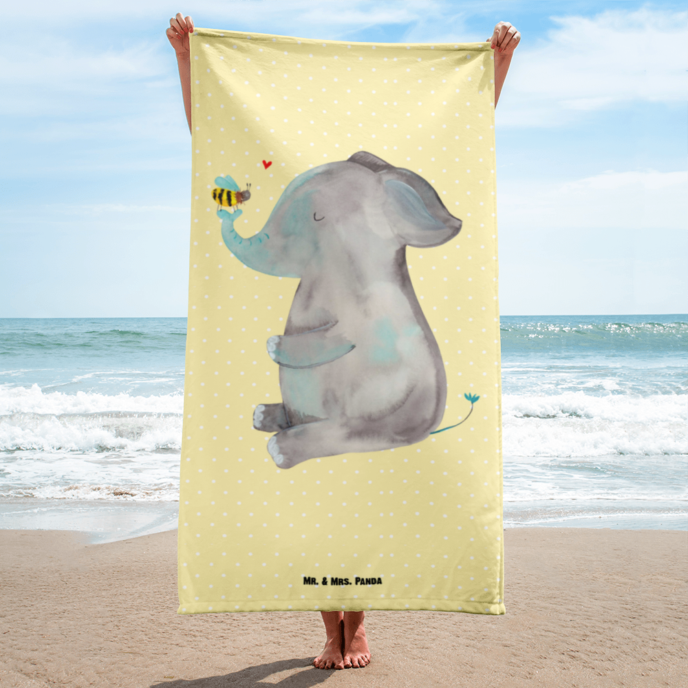 XL Badehandtuch Elefant Biene Handtuch, Badetuch, Duschtuch, Strandtuch, Saunatuch, Tiermotive, Gute Laune, lustige Sprüche, Tiere, Elefant, Biene, Liebe, Liebesbeweis, Jahrestag, Liebesgeschenk, Heiratsantrag, Hochzeitsgeschenk, Liebesspruch