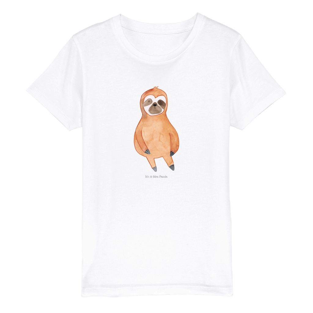 Organic Kinder T-Shirt Faultier Zufrieden Kinder T-Shirt, Kinder T-Shirt Mädchen, Kinder T-Shirt Jungen, Faultier, Faultier Geschenk, Faultier Deko, Faultiere, faul, Lieblingstier, Pause, relaxen, Glück, glücklich, zufrieden, happy, Zufriedenheit, Gelassenheit, Ruhe, Frieden