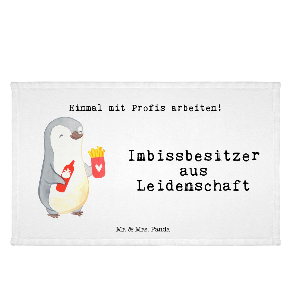 Handtuch Imbissbesitzer aus Leidenschaft Gästetuch, Reisehandtuch, Sport Handtuch, Frottier, Kinder Handtuch, Beruf, Ausbildung, Jubiläum, Abschied, Rente, Kollege, Kollegin, Geschenk, Schenken, Arbeitskollege, Mitarbeiter, Firma, Danke, Dankeschön, Imbissbesitzer, Imbissverkäufer, Pommesverkäufer, Pommesliebe