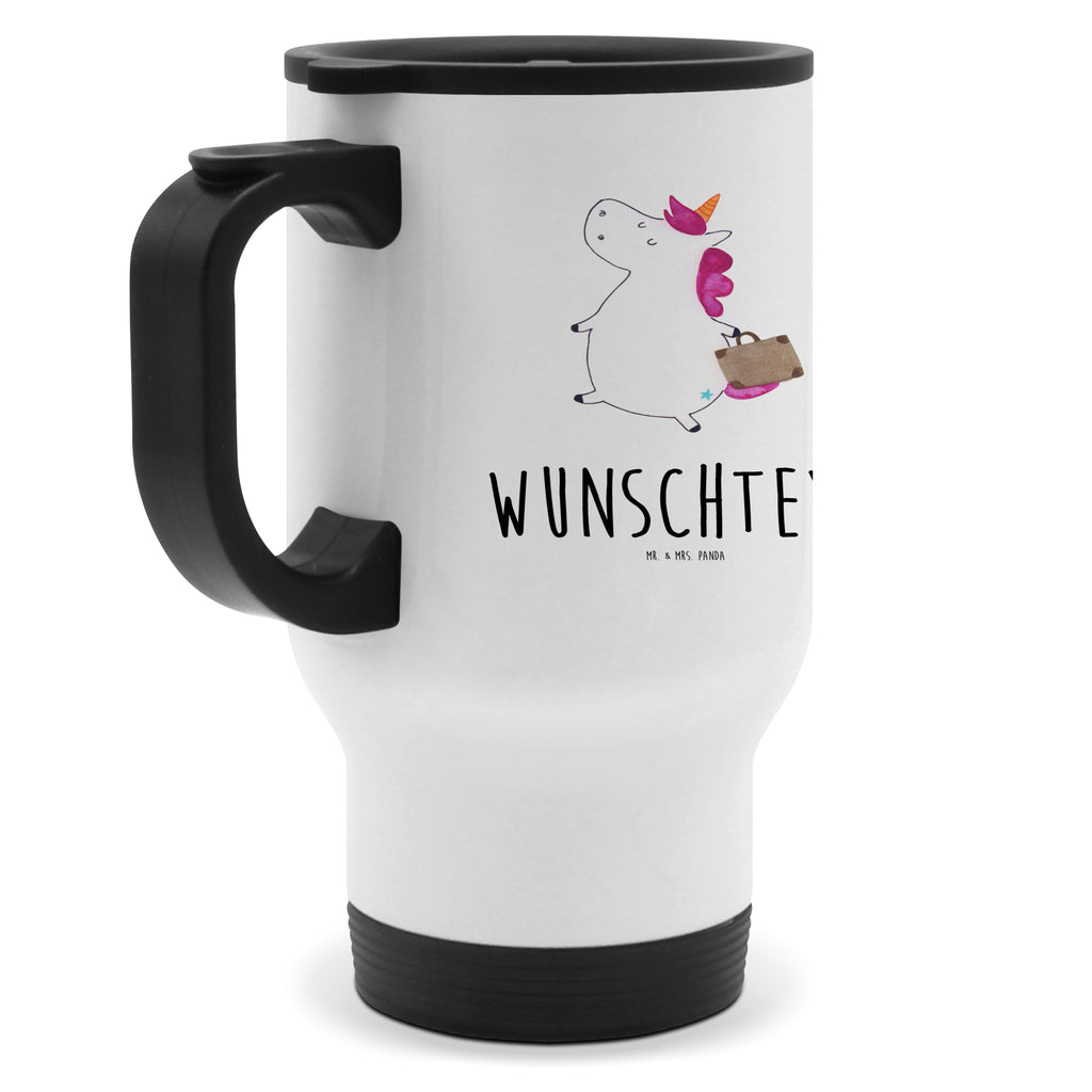 Personalisierter Thermobecher Einhorn Koffer Personalisierter Thermobecher, Personalisierter To Go Becher, Personalisierte Thermotasse, Personalisierter Kaffeebecher, Personalisierter Isolierbecher, Thermobecher personalisieren, Thermobecher mit Namen, Thermobecher selbst gestalten, Wunschname, Spülmaschinenfest, Bedrucken, Isolierbecher mit Namen, Isolierbecher selbst gestalten, Thermotasse personalisieren, Thermotasse mit Namen, Einhorn, Einhörner, Einhorn Deko, Unicorn, unicorn, Koffer, Verreisen, Reise, Gepäck, Abenteuer, Erwachsen, Kind, albern, Spaß, lustig, witzig