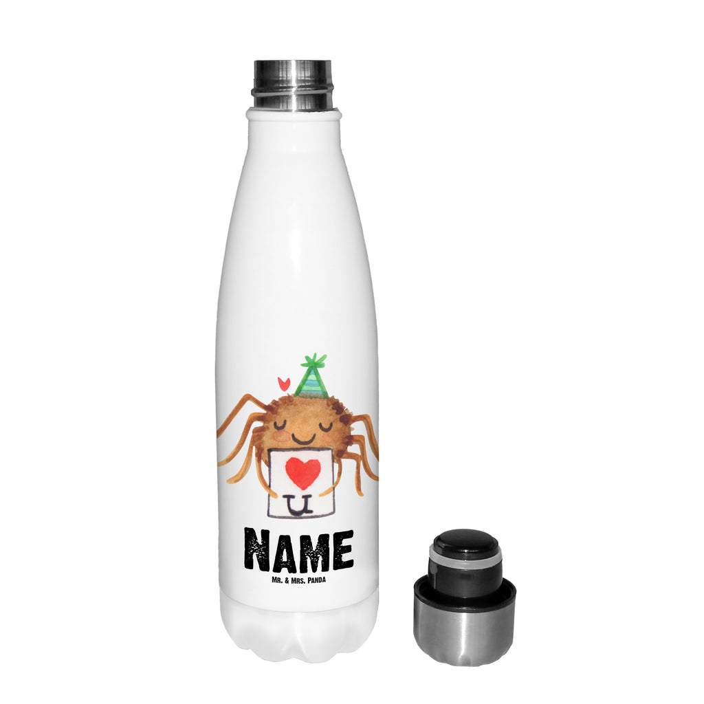 Personalisierte Thermosflasche Spinne Agathe Brief Personalisierte Isolierflasche, Personalisierte Thermoflasche, Personalisierte Trinkflasche, Trinkflasche Mit Namen, Wunschname, Bedrucken, Namensflasche, Spinne Agathe, Spinne, Agathe, Videos, Merchandise, Liebesbeweis, Ich Liebe dich, Heiratsantrag, Verliebt, Liebespaar, Liebesgeschenk, Treuebeweis, Treuetest