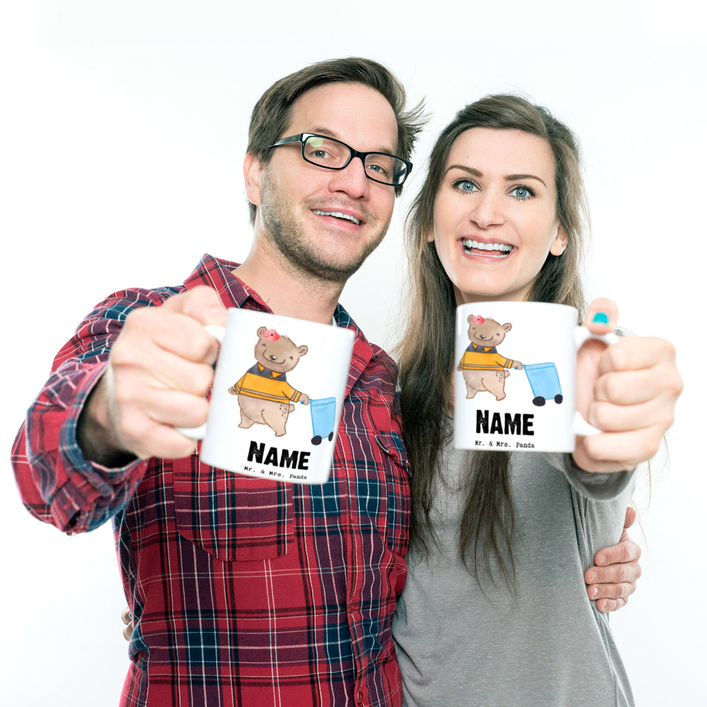 Personalisierte Tasse Fachkraft - Kreislauf- und Abfallwirtschaft mit Herz Personalisierte Tasse, Namenstasse, Wunschname, Personalisiert, Tasse, Namen, Drucken, Tasse mit Namen, Beruf, Ausbildung, Jubiläum, Abschied, Rente, Kollege, Kollegin, Geschenk, Schenken, Arbeitskollege, Mitarbeiter, Firma, Danke, Dankeschön, Müllwerker, Fachkraft Kreislauf- und Abfallwirtschaft, Müllentsorger, Kehrichtmann, Müllmann, Müllfahrer