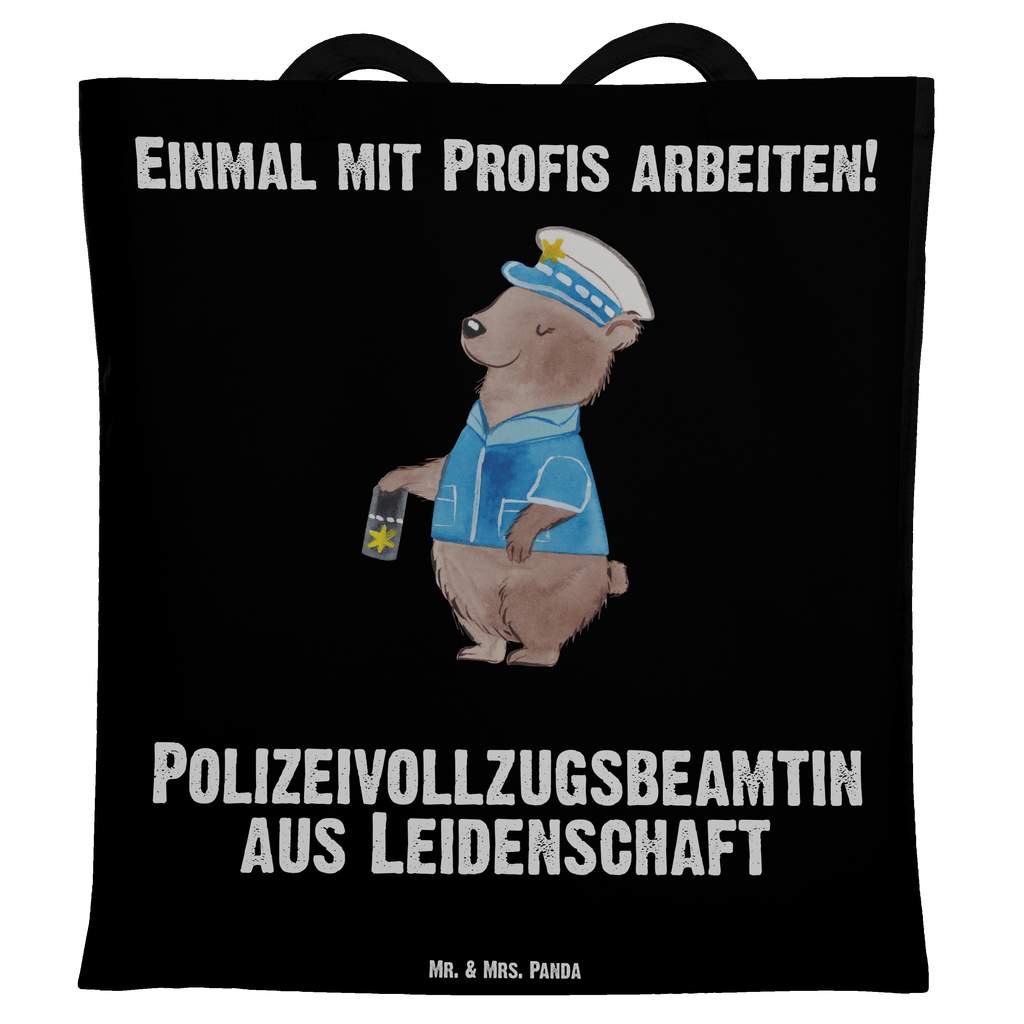 Tragetasche Polizeivollzugsbeamtin aus Leidenschaft Beuteltasche, Beutel, Einkaufstasche, Jutebeutel, Stoffbeutel, Tasche, Shopper, Umhängetasche, Strandtasche, Schultertasche, Stofftasche, Tragetasche, Badetasche, Jutetasche, Einkaufstüte, Laptoptasche, Beruf, Ausbildung, Jubiläum, Abschied, Rente, Kollege, Kollegin, Geschenk, Schenken, Arbeitskollege, Mitarbeiter, Firma, Danke, Dankeschön, Polizeivollzugsbeamte, Polizistin Polizei