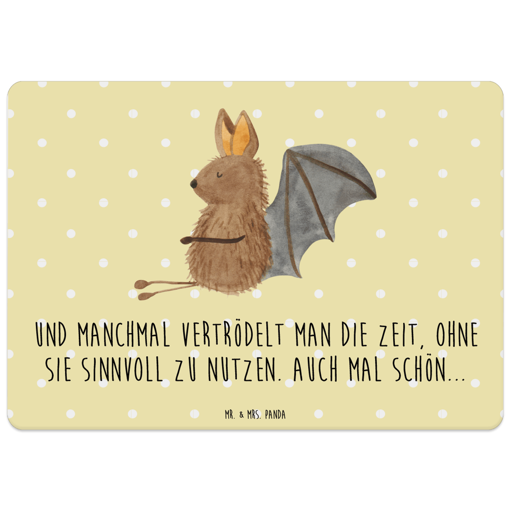 Tischset Fledermaus sitzend Tischset, Tischuntersetzer, Platzset, Tischsets abwaschbar, Tischunterlage, Tiermotive, Gute Laune, lustige Sprüche, Tiere, Fledermaus, Fledermäuse, Motivation, entspannen