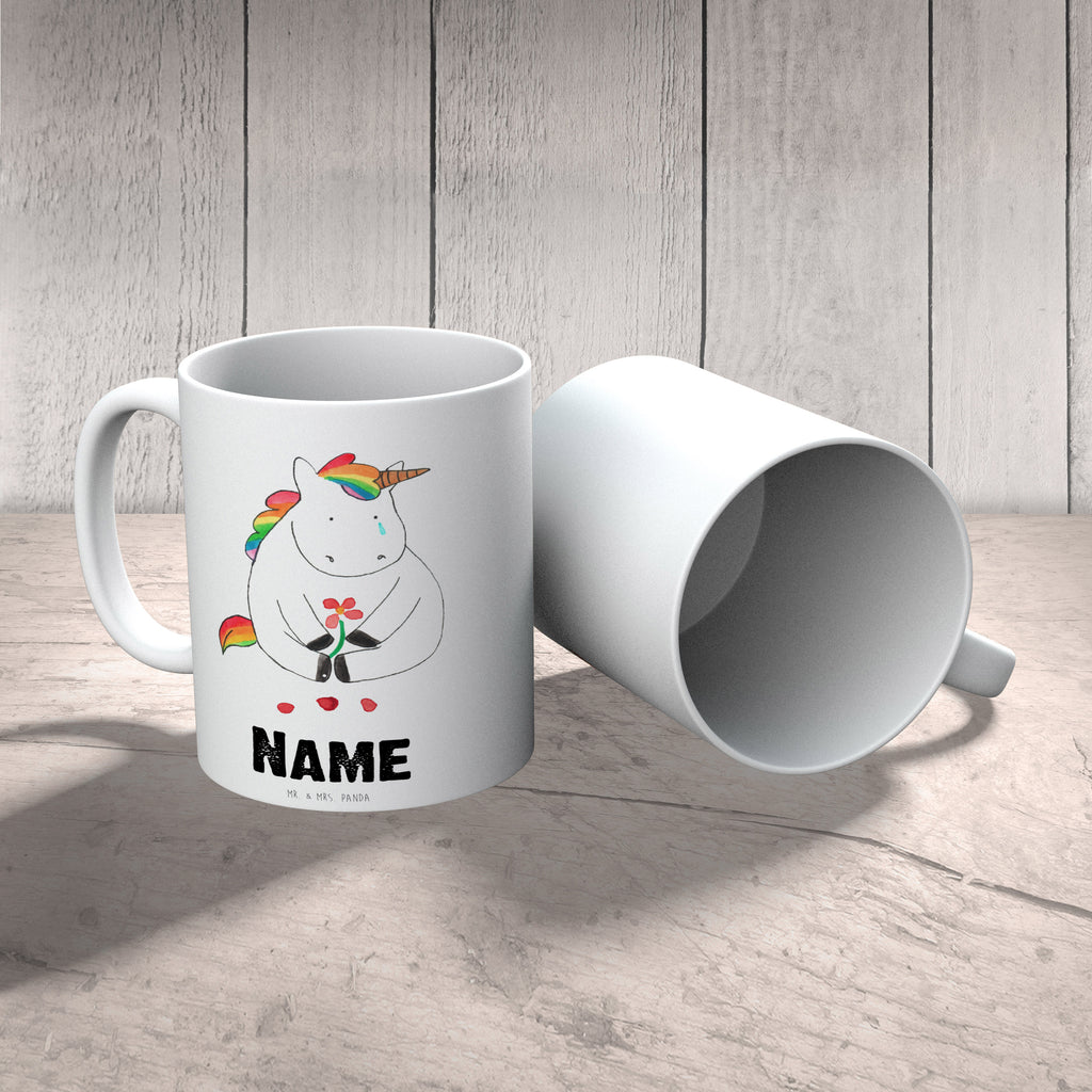 Personalisierte Tasse Einhorn Traurig Personalisierte Tasse, Namenstasse, Wunschname, Personalisiert, Tasse, Namen, Drucken, Tasse mit Namen, Einhorn, Einhörner, Einhorn Deko, Pegasus, Unicorn, Glitzer, Trösten. Freundschaft, Freunde, Liebe, Trauer, Grußkarte, Blume