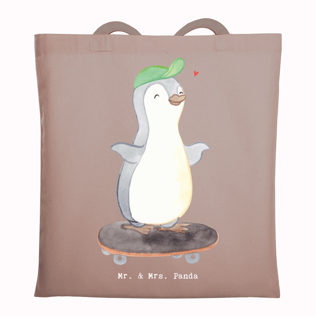 Tragetasche Pinguin Skateboarden Medizin Beuteltasche, Beutel, Einkaufstasche, Jutebeutel, Stoffbeutel, Tasche, Shopper, Umhängetasche, Strandtasche, Schultertasche, Stofftasche, Tragetasche, Badetasche, Jutetasche, Einkaufstüte, Laptoptasche, Geschenk, Sport, Sportart, Hobby, Schenken, Danke, Dankeschön, Auszeichnung, Gewinn, Sportler, Skateboarden, Skateboard fahren, Skaten, Skateboard, Skateplatz