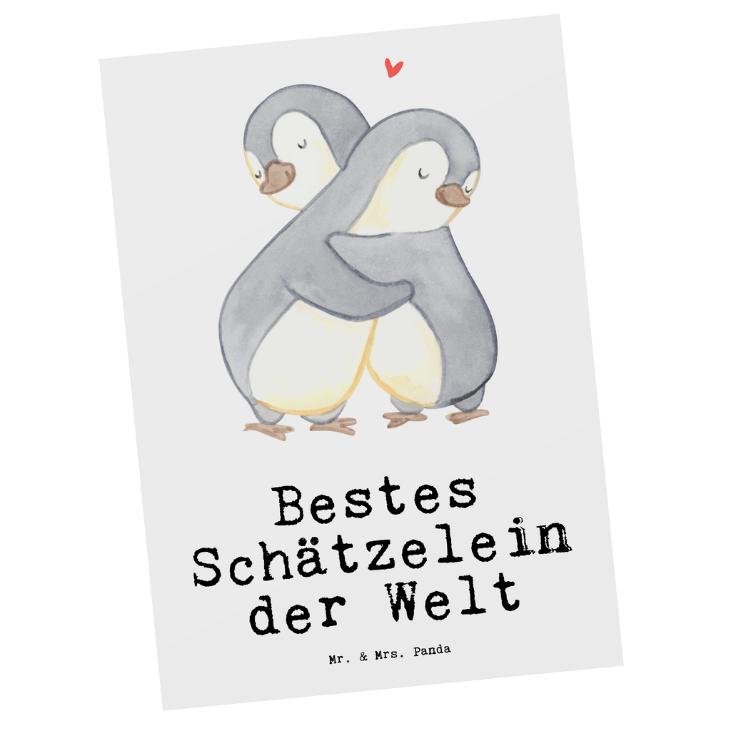 Postkarte Pinguin Bestes Schätzelein der Welt Postkarte, Karte, Geschenkkarte, Grußkarte, Einladung, Ansichtskarte, Geburtstagskarte, Einladungskarte, Dankeskarte, Ansichtskarten, Einladung Geburtstag, Einladungskarten Geburtstag, für, Dankeschön, Geschenk, Schenken, Geburtstag, Geburtstagsgeschenk, Geschenkidee, Danke, Bedanken, Mitbringsel, Freude machen, Geschenktipp, Schätzelein, Schätzchen, Schatz, Schatzi, Ehemann, Ehefrau, Freundin, Freund, Frau, Mann, Kosename, Hochzeitstag