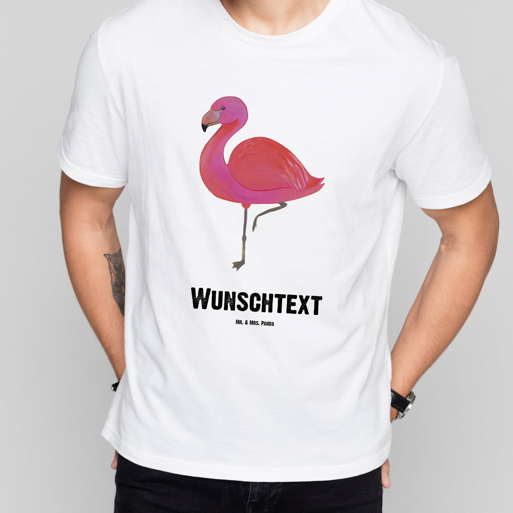 Personalisiertes T-Shirt Flamingo classic T-Shirt Personalisiert, T-Shirt mit Namen, T-Shirt mit Aufruck, Männer, Frauen, Wunschtext, Bedrucken, Flamingo, Einzigartig, Selbstliebe, Stolz, ich, für mich, Spruch, Freundin, Freundinnen, Außenseiter, Sohn, Tochter, Geschwister