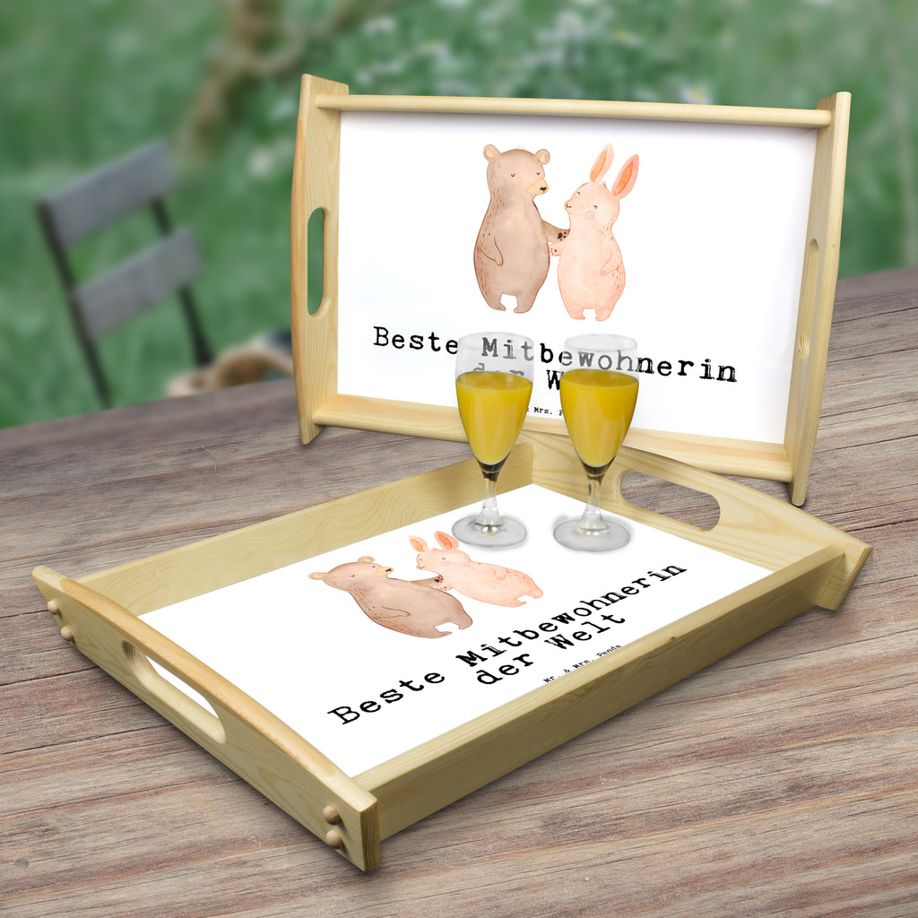 Serviertablett Hase Beste Mitbewohnerin der Welt Tablett, Holztablett, Küchentablett, Dekotablett, Frühstückstablett, für, Dankeschön, Geschenk, Schenken, Geburtstag, Geburtstagsgeschenk, Geschenkidee, Danke, Bedanken, Mitbringsel, Freude machen, Geschenktipp, Mitbewohnerin, WG, Zimmernachbarin, Wohngemeinschaft, WG-Bewohnerin, Zimmerkollegin, Zimmergenossin, Stubenkameradin