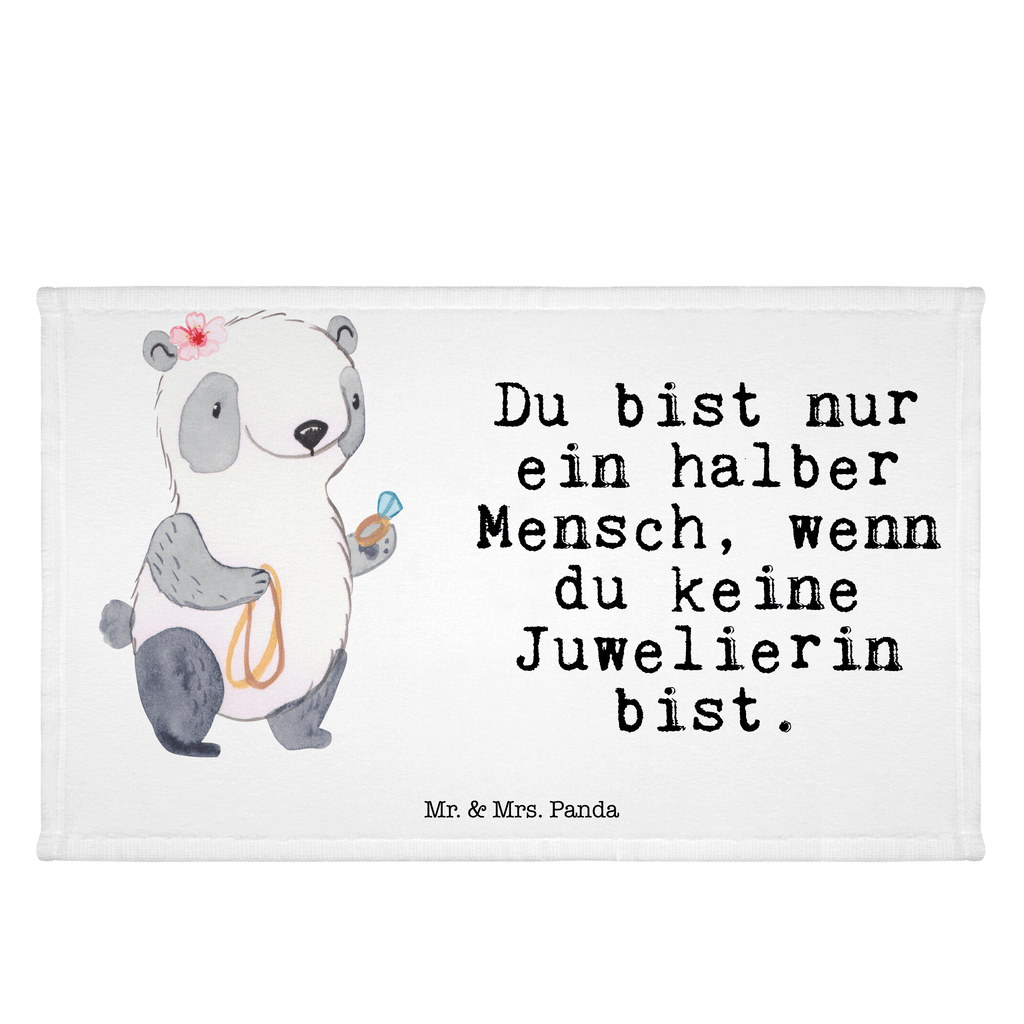 Handtuch Juwelierin mit Herz Gästetuch, Reisehandtuch, Sport Handtuch, Frottier, Kinder Handtuch, Beruf, Ausbildung, Jubiläum, Abschied, Rente, Kollege, Kollegin, Geschenk, Schenken, Arbeitskollege, Mitarbeiter, Firma, Danke, Dankeschön, Juwelierin, Goldschmiedin, Schmuckwarenhändlerin, Schmuckgeschäft, Eröffnung