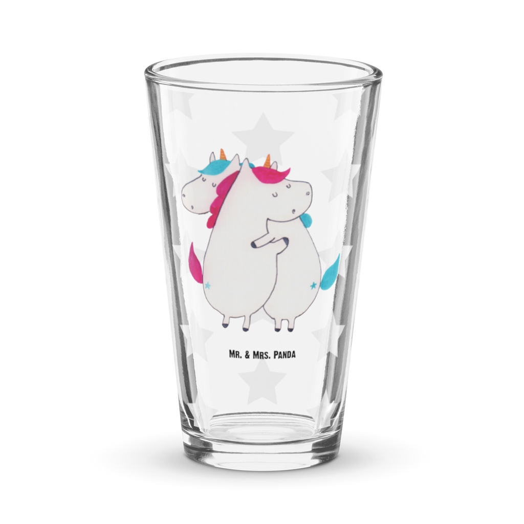 Premium Trinkglas Einhörner Umarmen Trinkglas, Glas, Pint Glas, Bierglas, Cocktail Glas, Wasserglas, Einhorn, Einhörner, Einhorn Deko, Pegasus, Unicorn, Freundinnen, Freundin, BFF, Schwester, Schwestern, Familie, Geschwister, Sister, Liebe