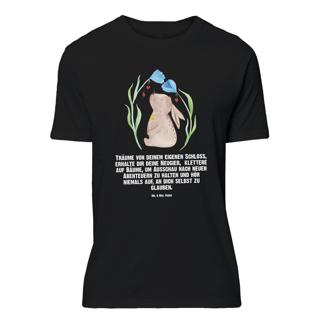 T-Shirt Standard Hase Blume T-Shirt, Shirt, Tshirt, Lustiges T-Shirt, T-Shirt mit Spruch, Party, Junggesellenabschied, Jubiläum, Geburstag, Herrn, Damen, Männer, Frauen, Schlafshirt, Nachthemd, Sprüche, Ostern, Osterhase, Ostergeschenke, Osternest, Osterdeko, Geschenke zu Ostern, Ostern Geschenk, Ostergeschenke Kinder, Ostern Kinder, Hase, Kaninchen, Kind, Taufe, Taufgeschenk, Geburt, Schwangerschaft, erstes Kind, Kindergeburtstag, Geburtstag, Hoffnung, Träume