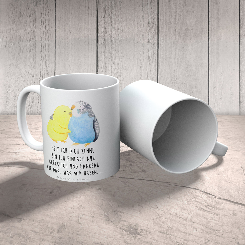 Tasse Wellensittich Liebe Tasse, Kaffeetasse, Teetasse, Becher, Kaffeebecher, Teebecher, Keramiktasse, Porzellantasse, Büro Tasse, Geschenk Tasse, Tasse Sprüche, Tasse Motive, Kaffeetassen, Tasse bedrucken, Designer Tasse, Cappuccino Tassen, Schöne Teetassen, Liebe, Partner, Freund, Freundin, Ehemann, Ehefrau, Heiraten, Verlobung, Heiratsantrag, Liebesgeschenk, Jahrestag, Hocheitstag, Vögel, Wellensittich, Nähe, Kuscheln, Vertrauen