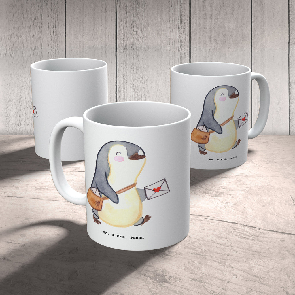 Tasse Postbote mit Herz Tasse, Kaffeetasse, Teetasse, Becher, Kaffeebecher, Teebecher, Keramiktasse, Porzellantasse, Büro Tasse, Geschenk Tasse, Tasse Sprüche, Tasse Motive, Kaffeetassen, Tasse bedrucken, Designer Tasse, Cappuccino Tassen, Schöne Teetassen, Beruf, Ausbildung, Jubiläum, Abschied, Rente, Kollege, Kollegin, Geschenk, Schenken, Arbeitskollege, Mitarbeiter, Firma, Danke, Dankeschön, Postbote, Briefzusteller, Briefträger, Postler