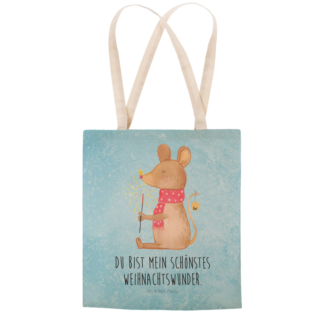 Einkaufstasche Maus Weihnachten Tragetasche, Tasche, Beutel, Stofftasche, Baumwolltasche, Umhängetasche, Shopper, Einkaufstasche, Beuteltasche, Winter, Weihnachten, Weihnachtsdeko, Nikolaus, Advent, Heiligabend, Wintermotiv, Frohe Weihnachten, Weihnachtsgruß, Weihnachtsmotiv, Maus, Mäuschen, Weihnachtswunder