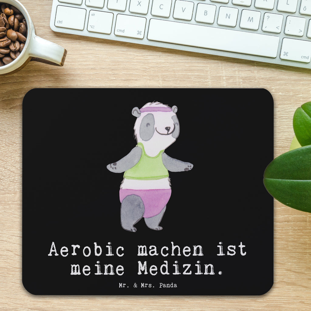 Mauspad Panda Aerobic Medizin Mousepad, Computer zubehör, Büroausstattung, PC Zubehör, Arbeitszimmer, Mauspad, Einzigartiges Mauspad, Designer Mauspad, Mausunterlage, Mauspad Büro, Geschenk, Sport, Sportart, Hobby, Schenken, Danke, Dankeschön, Auszeichnung, Gewinn, Sportler, Aerobic, Aerobic Fitness, Fitnessstudio