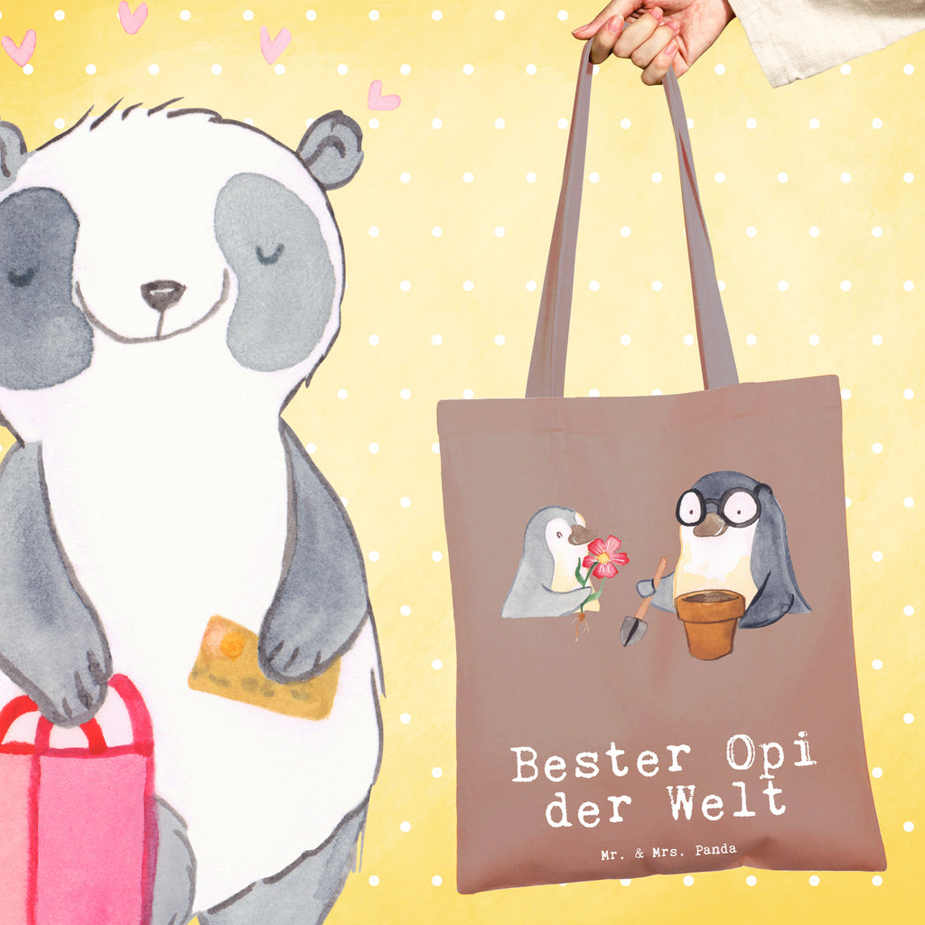 Tragetasche Pinguin Bester Opi der Welt Beuteltasche, Beutel, Einkaufstasche, Jutebeutel, Stoffbeutel, für, Dankeschön, Geschenk, Schenken, Geburtstag, Geburtstagsgeschenk, Geschenkidee, Danke, Bedanken, Mitbringsel, Freude machen, Geschenktipp, Großvater, Grossvater, Opa, Opi. Großpapa, Großeltern, Nichte, Neffe, Kleinigkeit, Oppa, Oppi, Bester