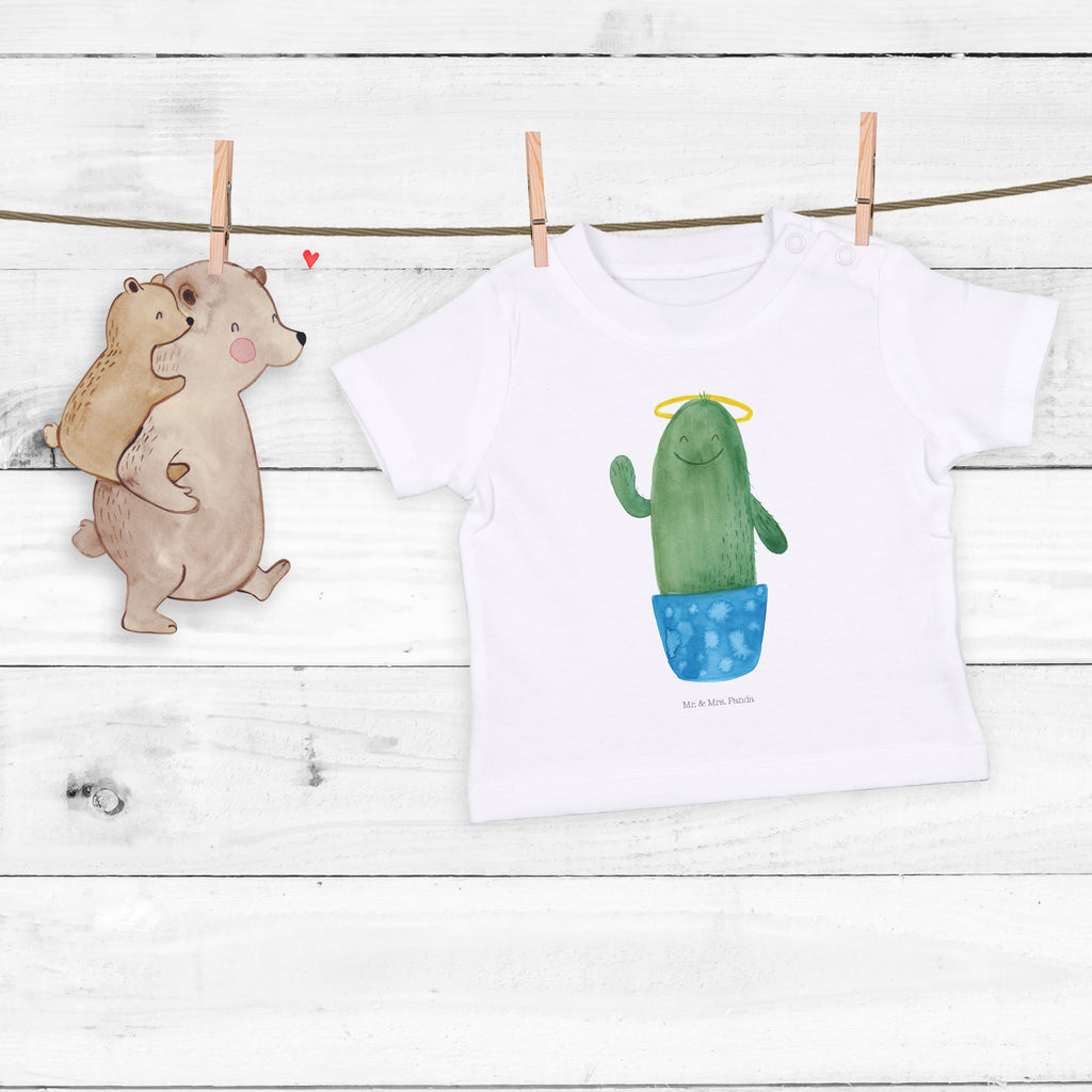 Organic Baby Shirt Kaktus Heilig Baby T-Shirt, Jungen Baby T-Shirt, Mädchen Baby T-Shirt, Shirt, Kaktus, Kakteen, frech, lustig, Kind, Eltern, Familie, Bruder, Schwester, Schwestern, Freundin, Heiligenschein