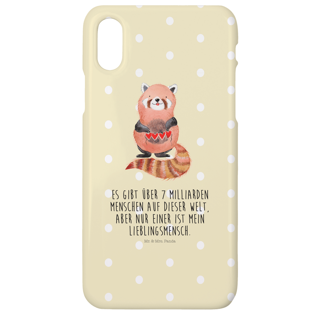 Handyhülle Roter Panda Handyhülle, Handycover, Cover, Handy, Hülle, Iphone 10, Iphone X, Tiermotive, Gute Laune, lustige Sprüche, Tiere, Panda, Liebe, Rot, Herz, Liebling, Lieblingsmensch