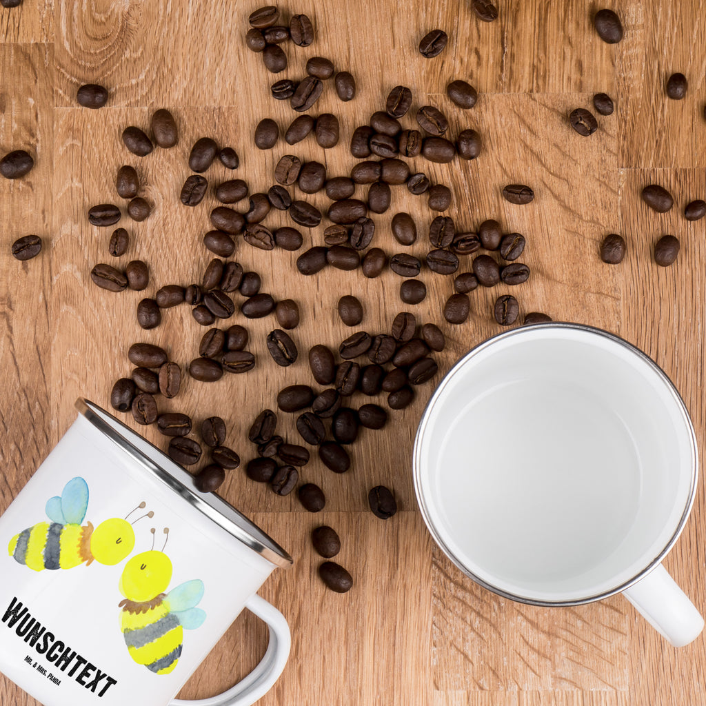 Personalisierte Emaille Tasse Biene Liebe Emaille Tasse personalisiert, Emaille Tasse mit Namen, Campingtasse personalisiert, Namenstasse, Campingtasse bedrucken, Campinggeschirr personalsisert, tasse mit namen, personalisierte tassen, personalisierte tasse, tasse selbst gestalten, tasse bedrucken, tassen bedrucken, Biene, Wespe, Hummel