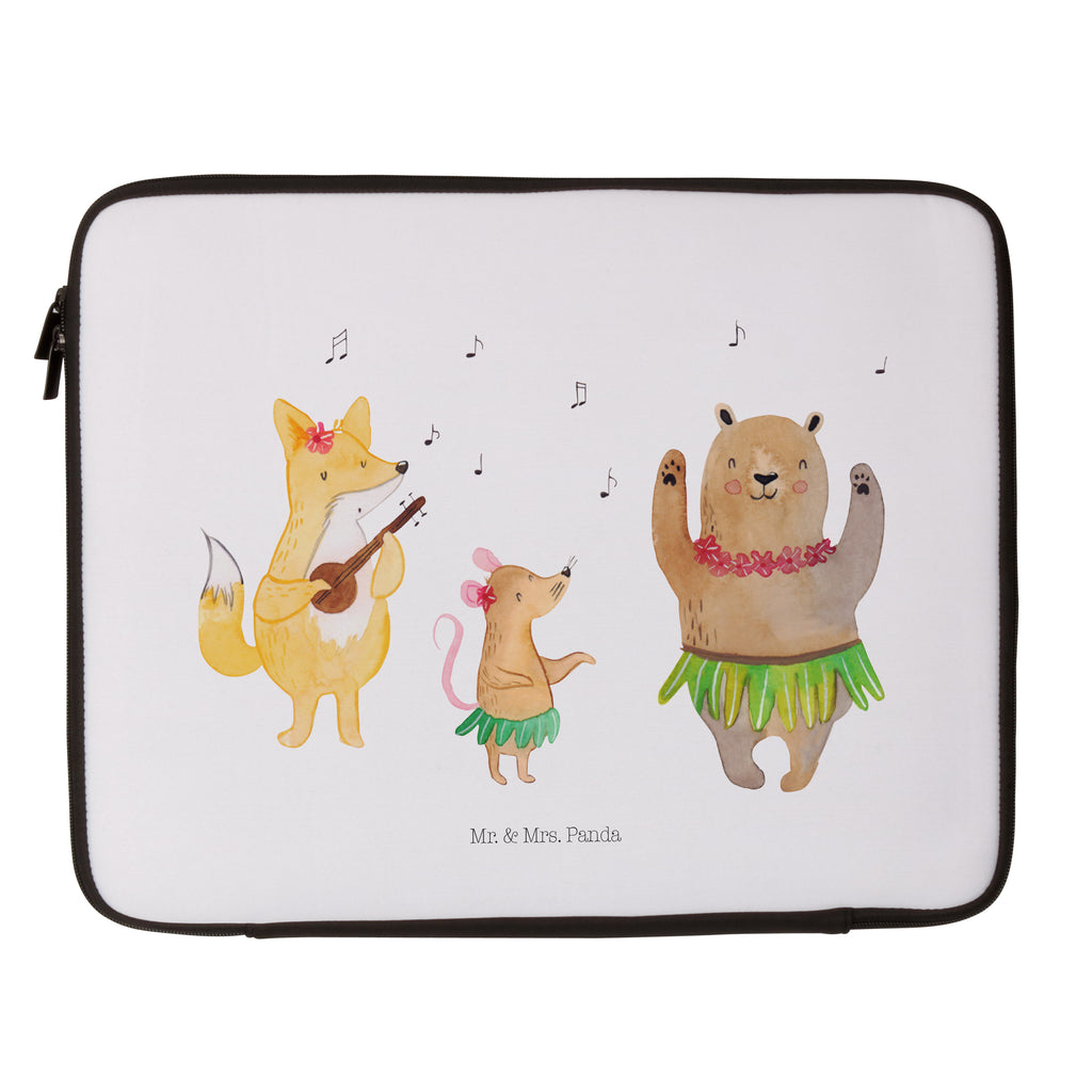 Notebook Tasche Waldtiere Aloha Notebook Tasche, Laptop, Computertasche, Tasche, Notebook-Tasche, Notebook-Reisehülle, Notebook Schutz, Tiermotive, Gute Laune, lustige Sprüche, Tiere, Wald, Waldtiere, Musik, Aloha, Bär, Hase, Igel, Tanzen, Leben, Lachen