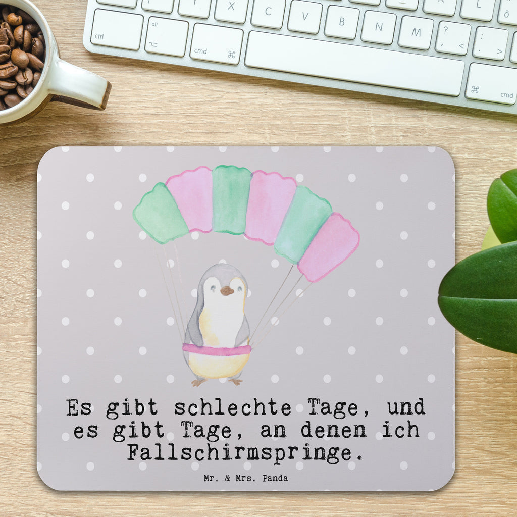 Mauspad Pinguin Fallschirm springen Tage Mousepad, Computer zubehör, Büroausstattung, PC Zubehör, Arbeitszimmer, Mauspad, Einzigartiges Mauspad, Designer Mauspad, Mausunterlage, Mauspad Büro, Geschenk, Sport, Sportart, Hobby, Schenken, Danke, Dankeschön, Auszeichnung, Gewinn, Sportler, Fallschirmspringen, Skydive, Fallschirmsprung