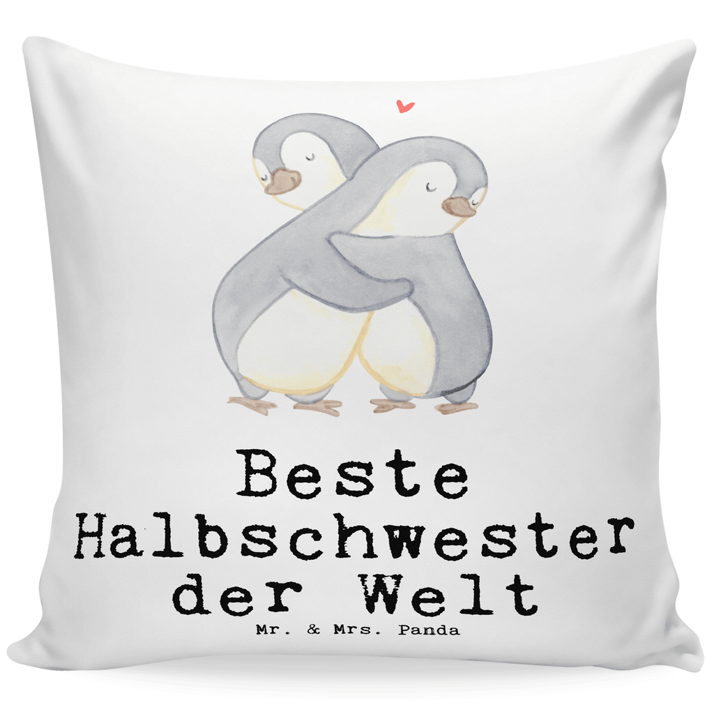 40x40 Kissen Pinguin Beste Halbschwester der Welt Kissenhülle, Kopfkissen, Sofakissen, Dekokissen, Motivkissen, sofakissen, sitzkissen, Kissen, Kissenbezüge, Kissenbezug 40x40, Kissen 40x40, Kissenhülle 40x40, Zierkissen, Couchkissen, Dekokissen Sofa, Sofakissen 40x40, Dekokissen 40x40, Kopfkissen 40x40, Kissen 40x40 Waschbar, für, Dankeschön, Geschenk, Schenken, Geburtstag, Geburtstagsgeschenk, Geschenkidee, Danke, Bedanken, Mitbringsel, Freude machen, Geschenktipp, Halbschwester, Stiefschwester, Stiefgeschwister, Schwestern, Schwester, Geschwister, Schwesterherz, Sister, Familie, Kleinigkeit, Beste, Tochter, Liebe, Kinder